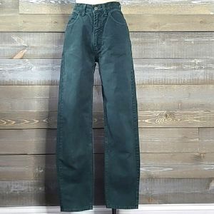 Vintage Guess By Georges Marciano Hunter Green Jeans